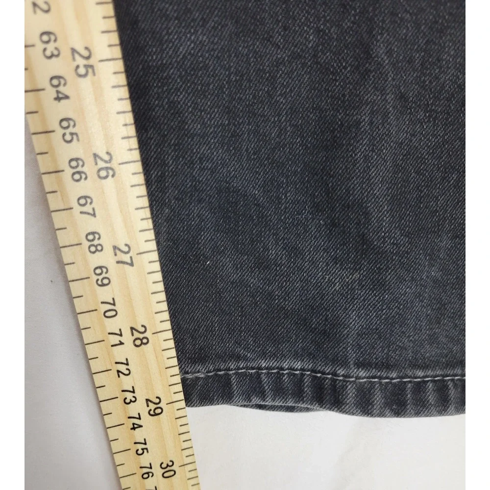 Levis 569 Loose Straight Fit Jeans Mens 36x29 Faded Black Denim Pants 00569-0199